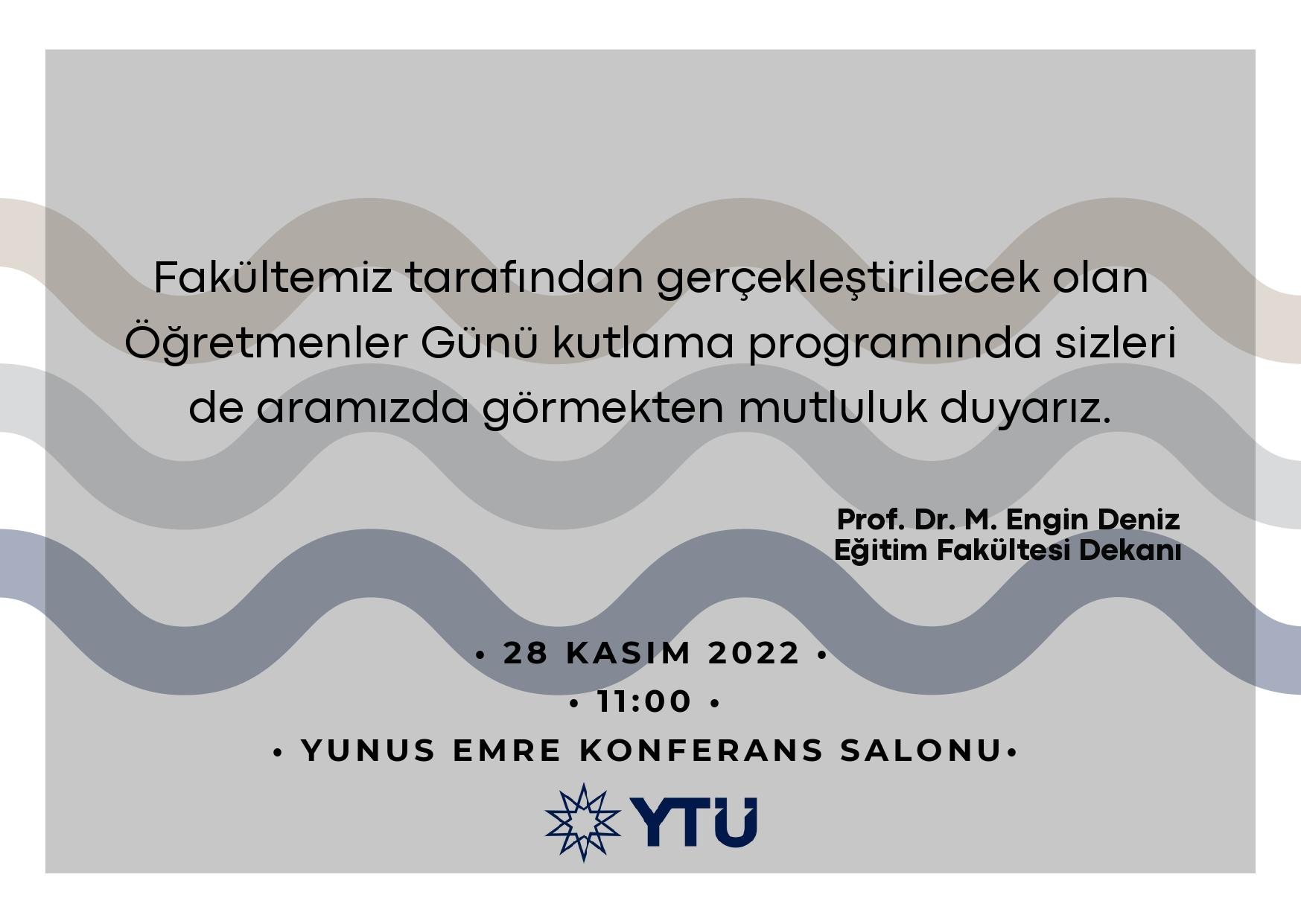 Öğretmen Günü Kutlama Programı