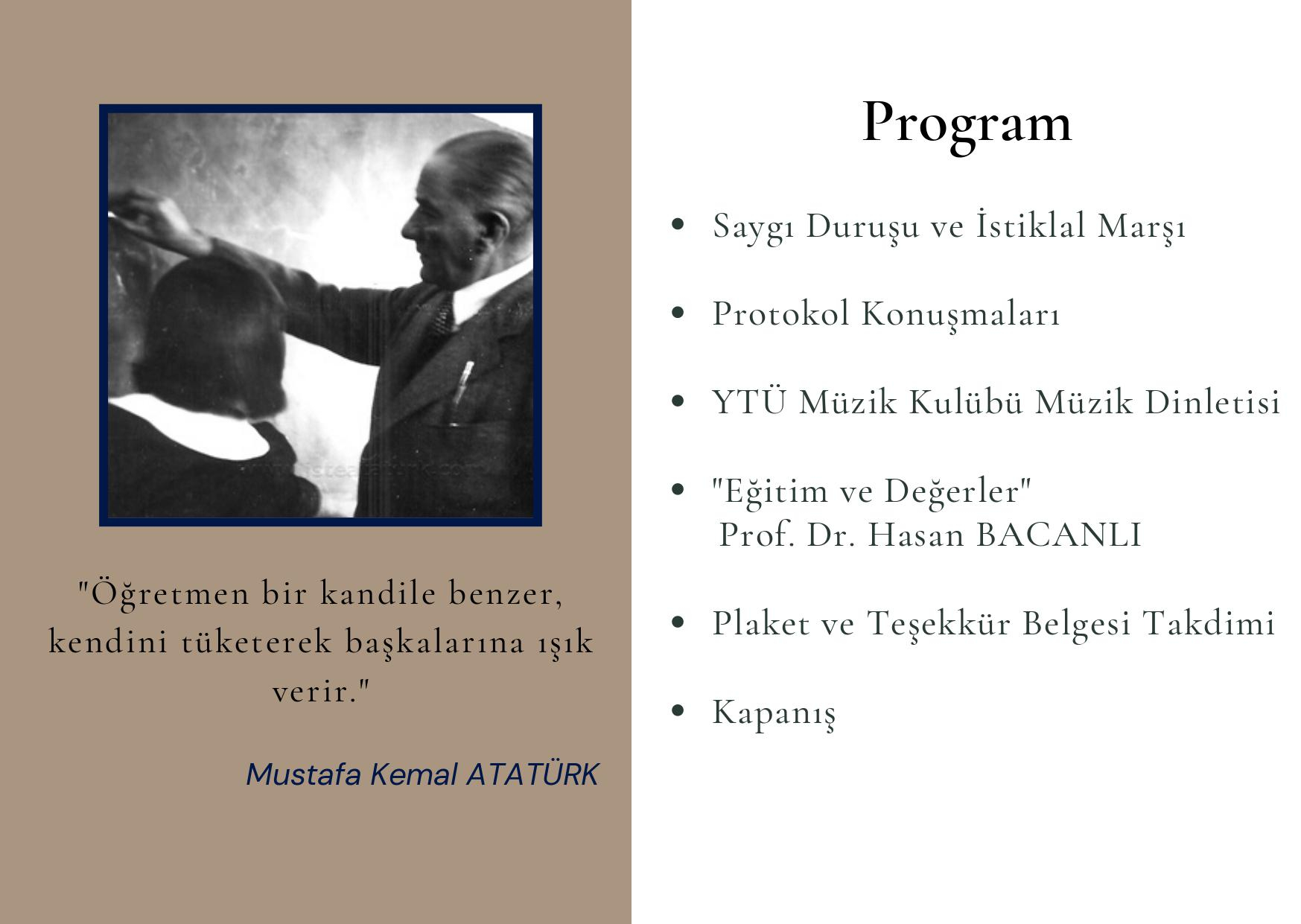 Öğretmen Günü Kutlama Programı