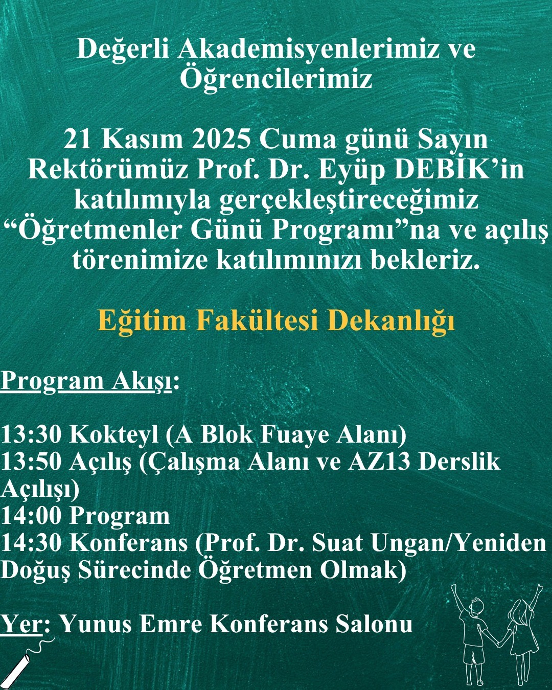 Öğretmenler Günü Programı